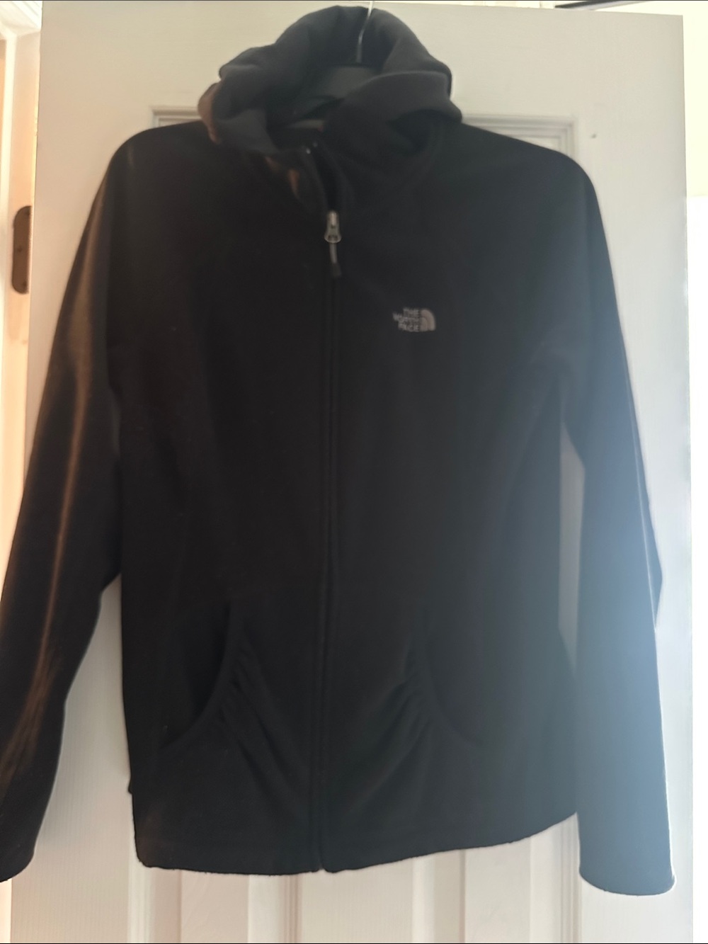 The North Face Women's Black Full-Zip Hoodie Jacket with Logo